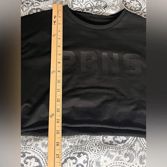 Alphalete PBNS Athletic Black Crop Top Small - Picture 6 of 8